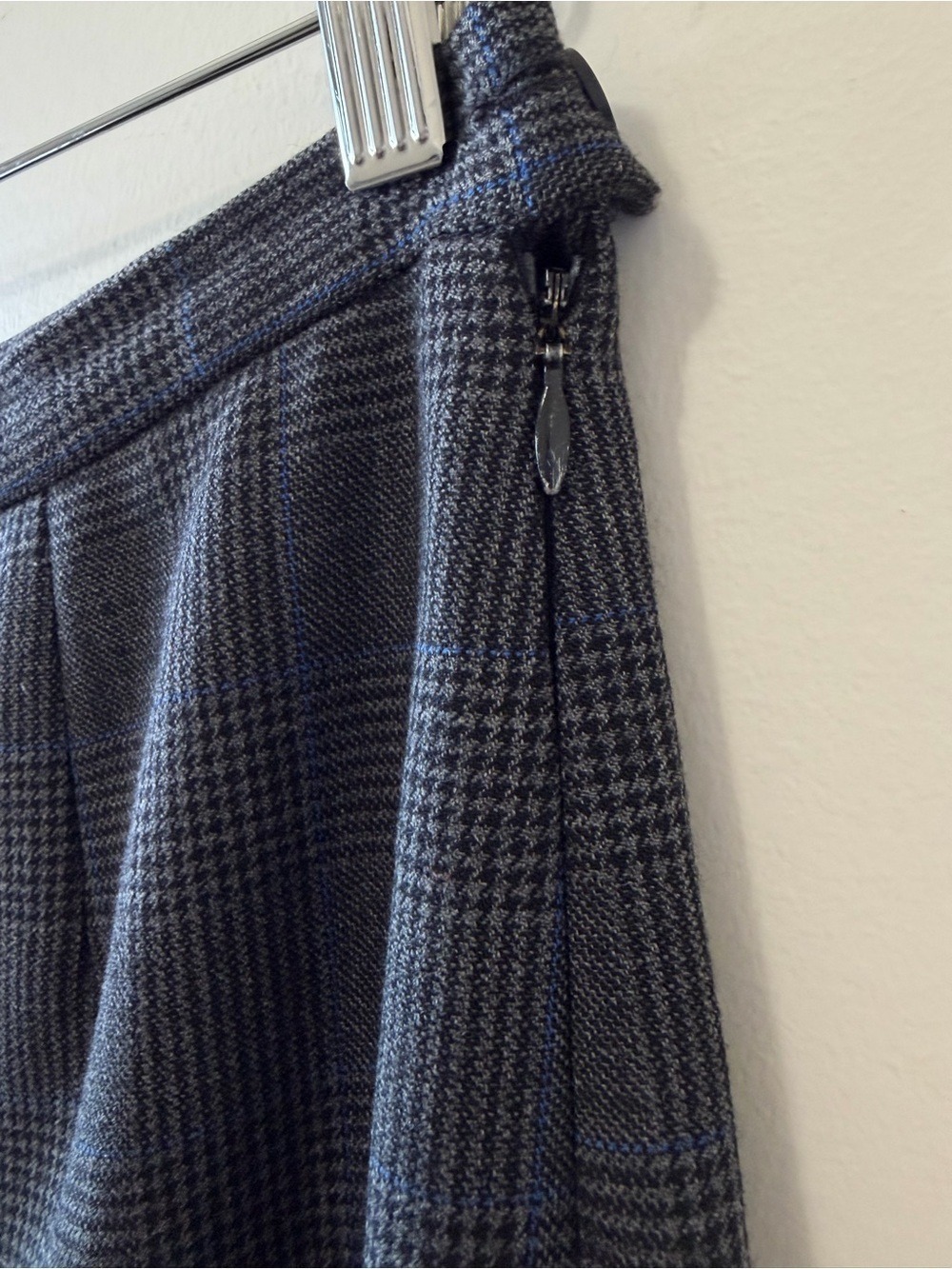 KENZO JUNGLE 90s VINTAGE WOOL BLEND TAILORED PLAID TROUSERS SIZE 42 - Picture 6 of 11